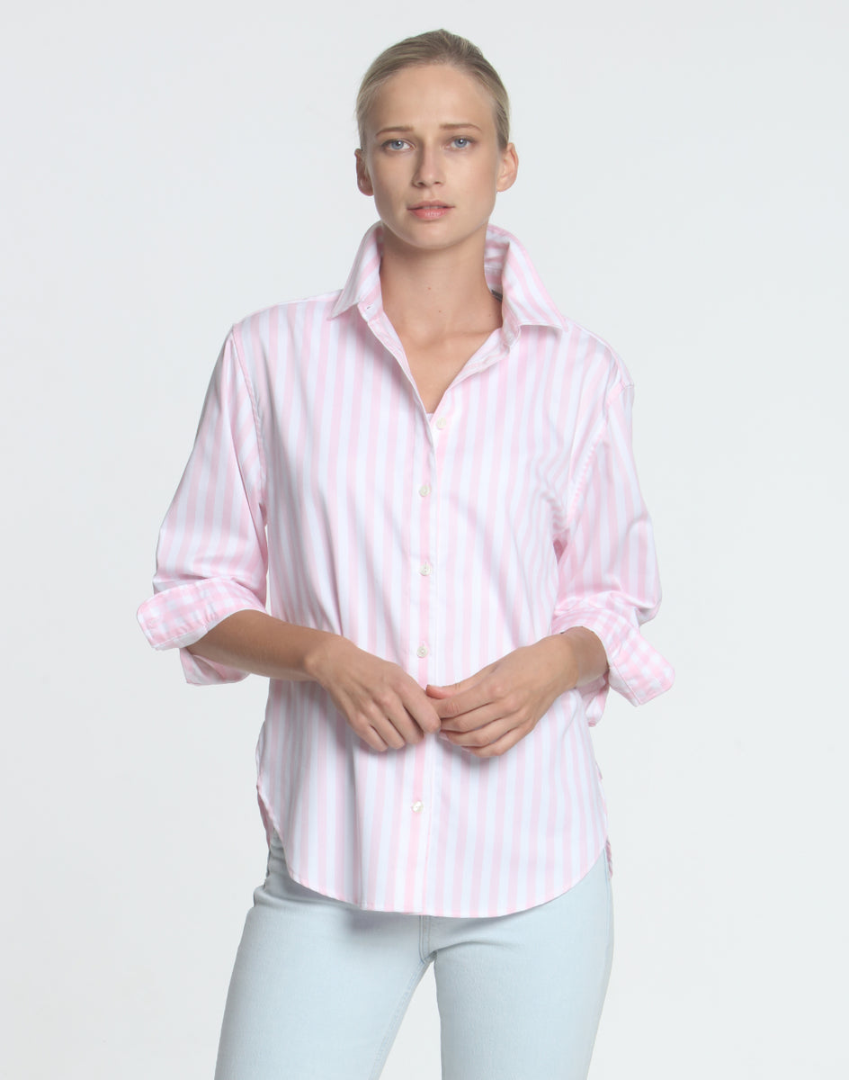 Shirt Hinson Wu 3/4 Stripe/Gingham – Halsey Sleeve