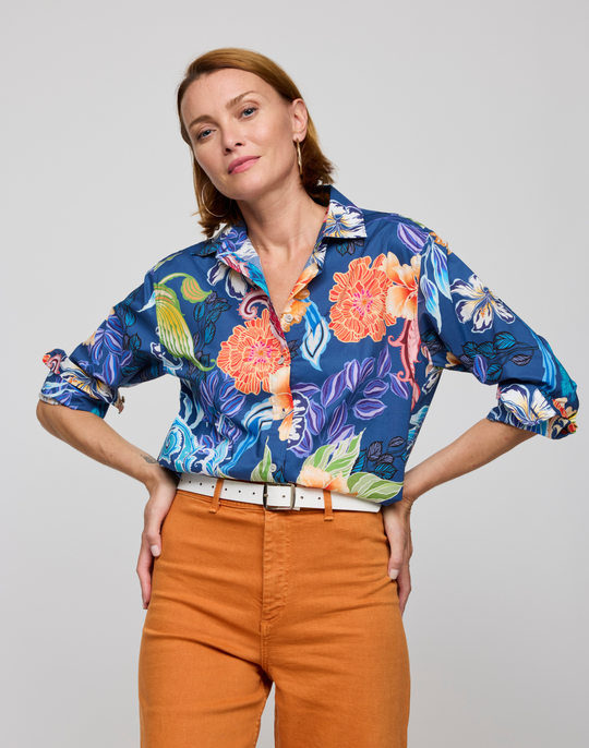 Halsey Long Sleeve Oasis Print Shirt