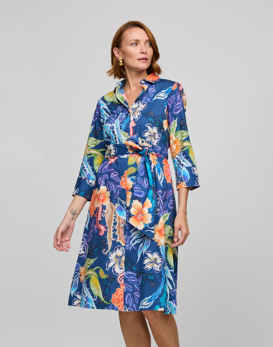 Tamron 3/4 Sleeve Oasis Print Dress