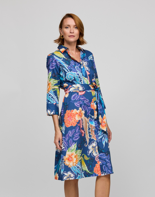 Tamron 3/4 Sleeve Oasis Print Dress