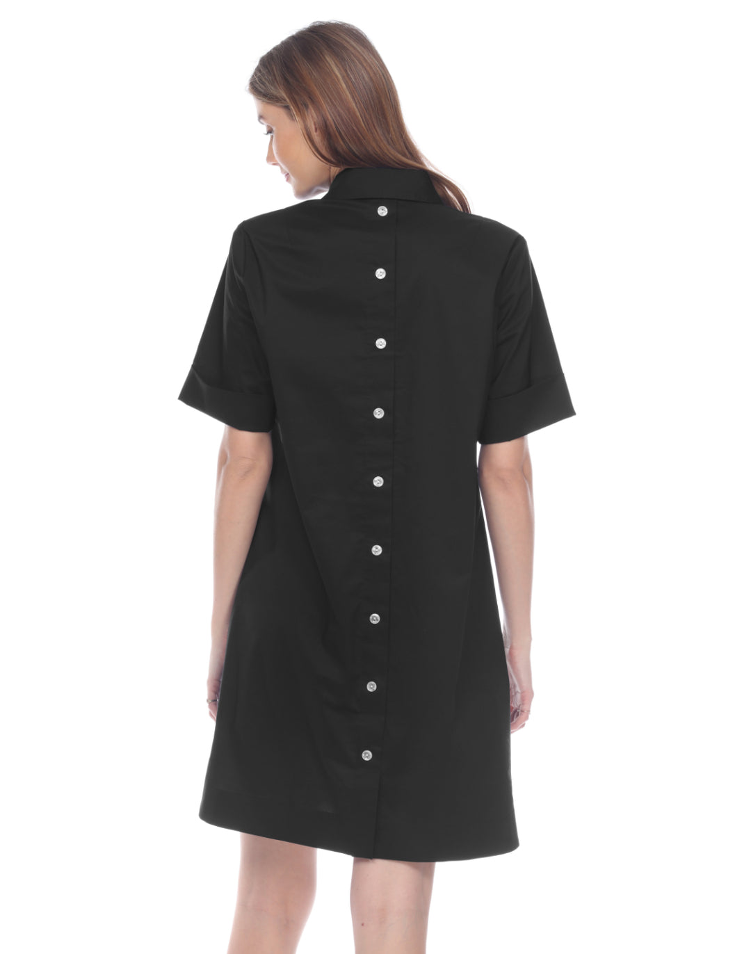 Aileen Short Sleeve Button Back Dress