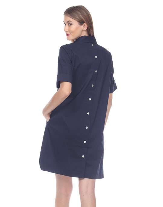 Aileen Short Sleeve Button Back Dress