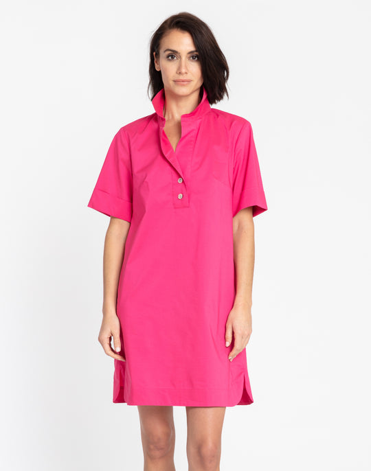 Aileen Short Sleeve Button Back Dress