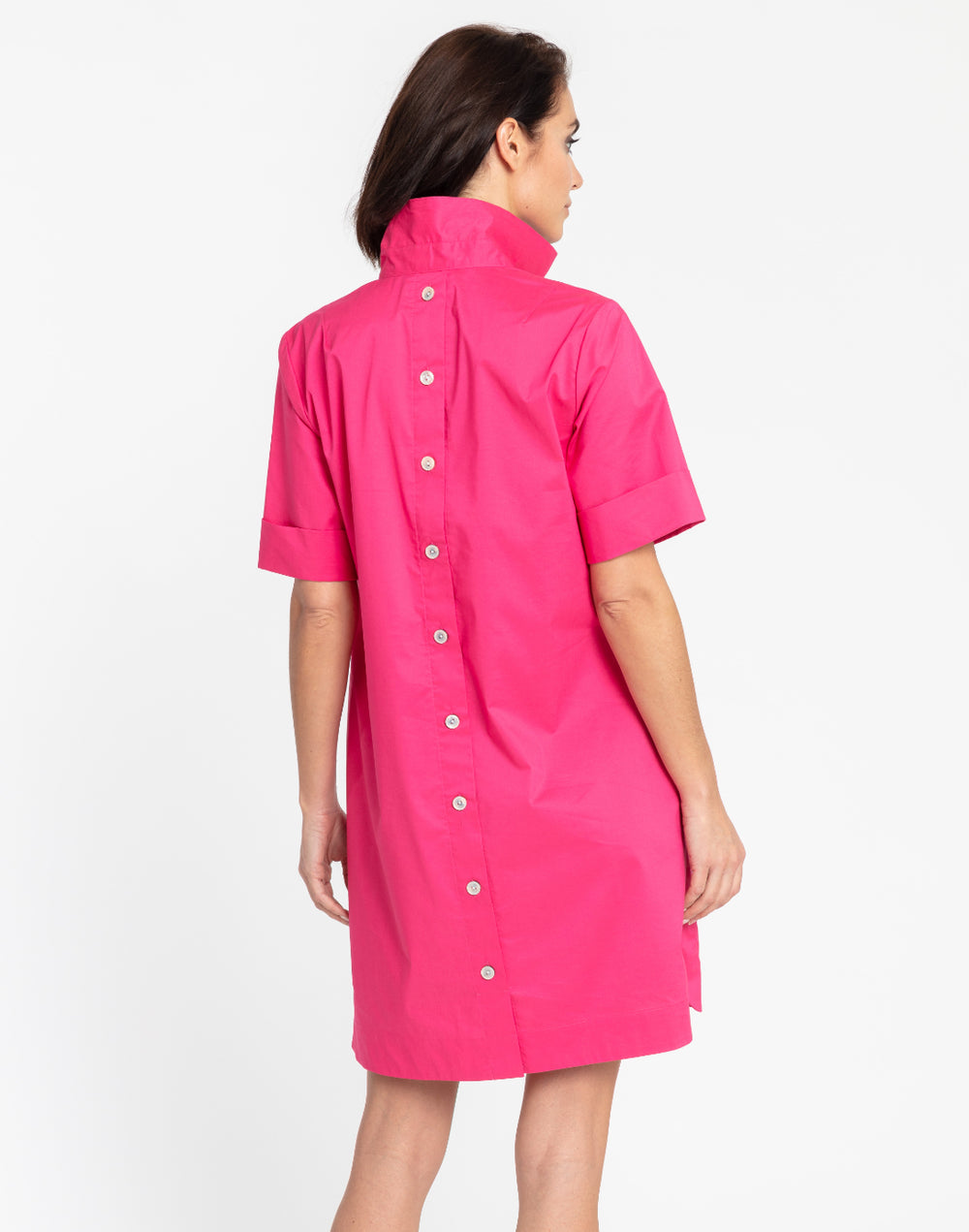 Aileen Short Sleeve Button Back Dress