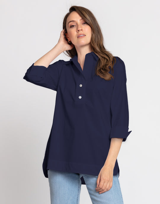 Aileen 3/4 Sleeve Cotton Tunic