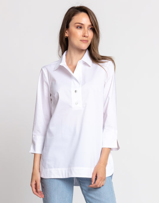 Aileen 3/4 Sleeve Cotton Tunic