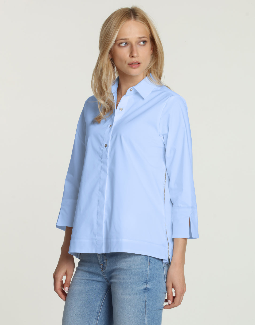 – Sleeve Hinson Shirt Wu Savannah With Side 3/4 Zippers