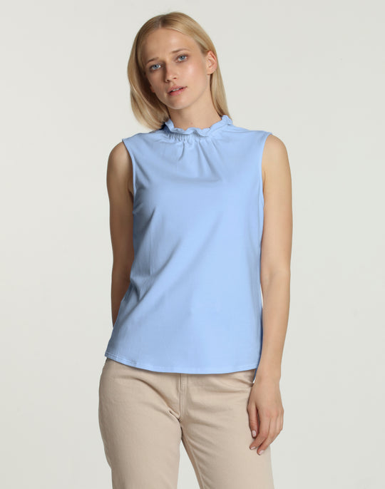 Georgia Sleeveless Ruffle Neck Foundation Layer