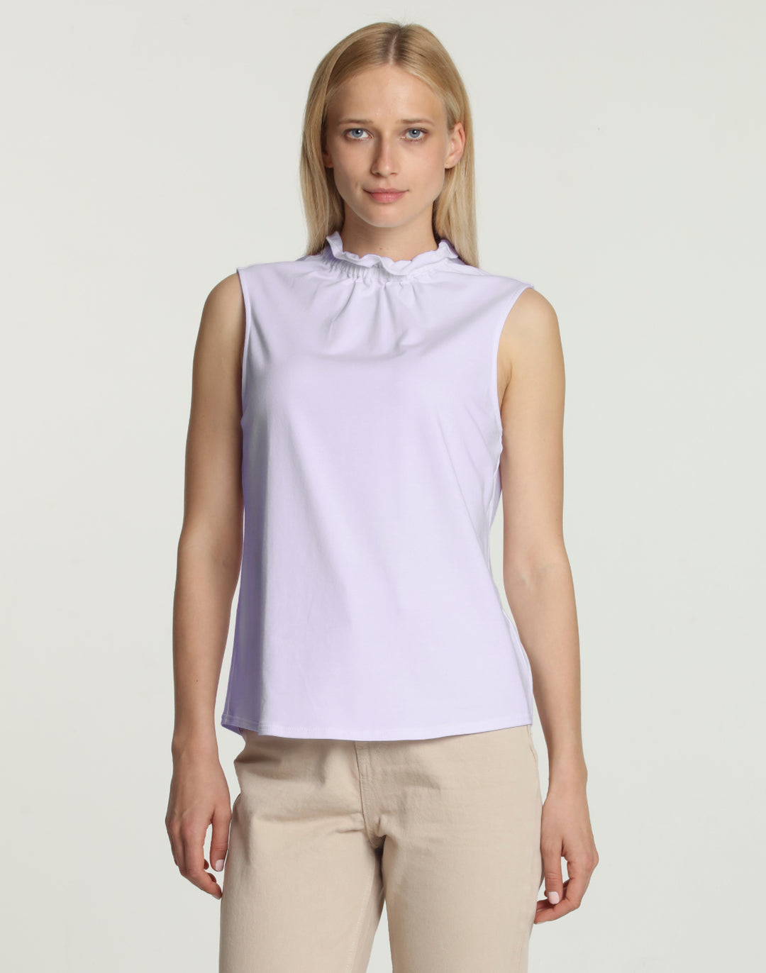 Georgia Sleeveless Ruffle Neck Foundation Layer