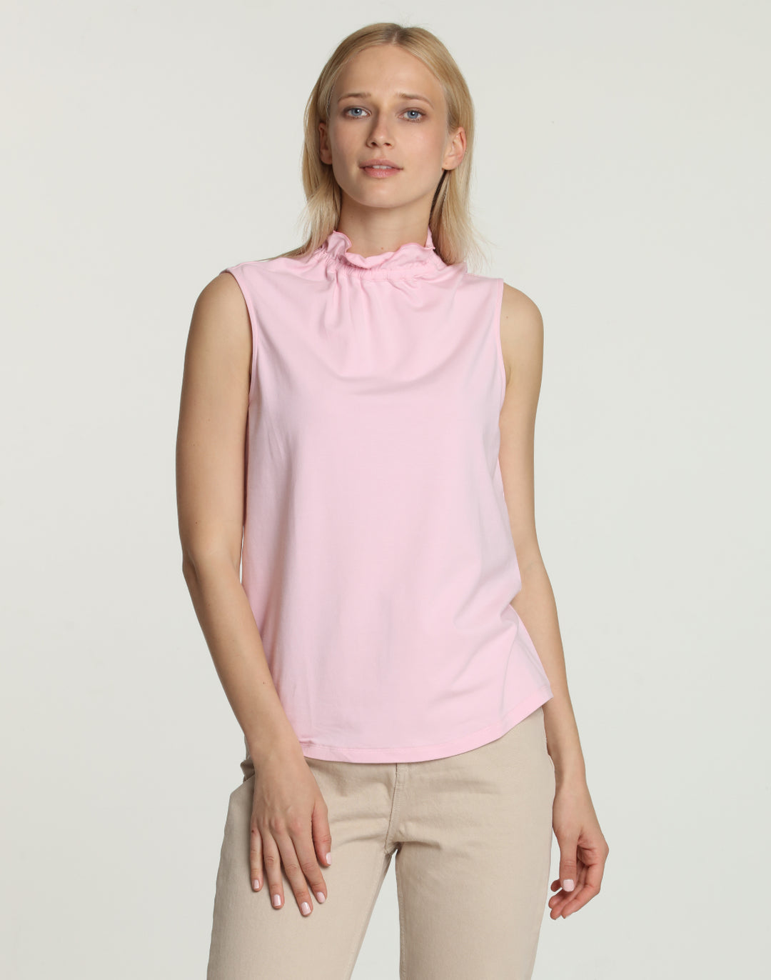 Georgia Sleeveless Ruffle Neck Foundation Layer