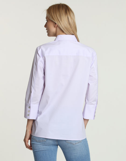 Maxine 3/4 Sleeve Side Button Shirt