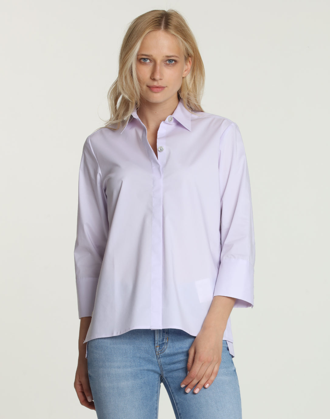 Maxine 3/4 Sleeve Side Button Shirt Wu Hinson –