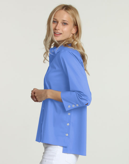 Maxine 3/4 Sleeve Side Button Shirt