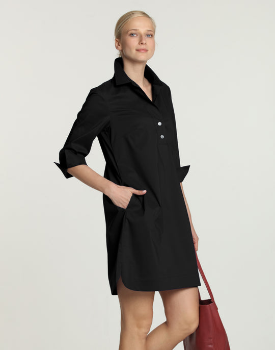 Aileen 3/4 Sleeve Button Back Dress