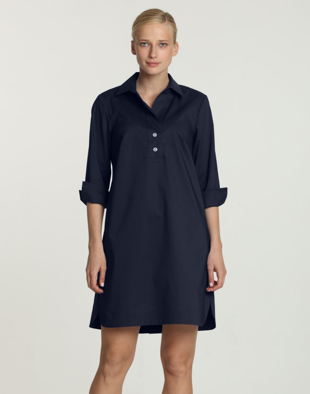 Aileen 3/4 Sleeve Button Back Dress