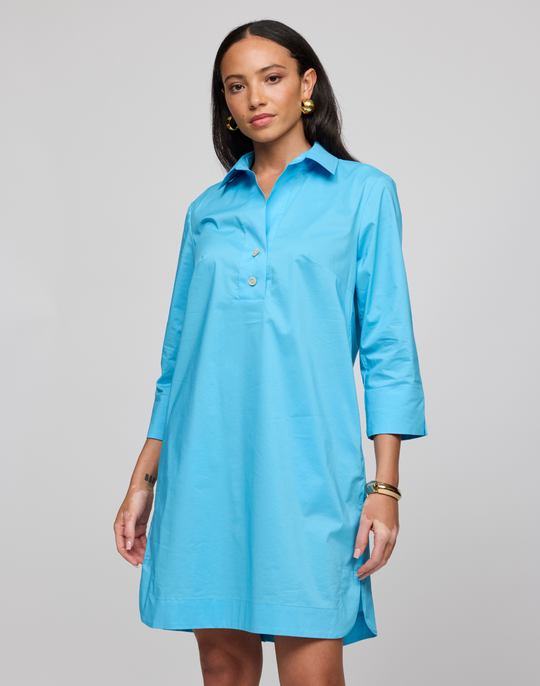 Aileen 3/4 Sleeve Button Back Dress