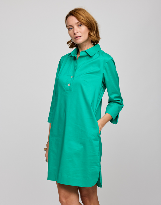 Aileen 3/4 Sleeve Button Back Dress