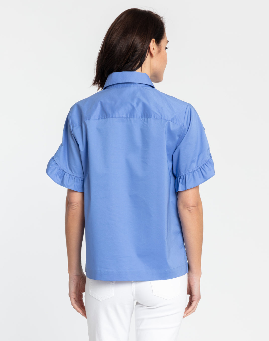 Lulu Ruffle Elbow Sleeve Shirt