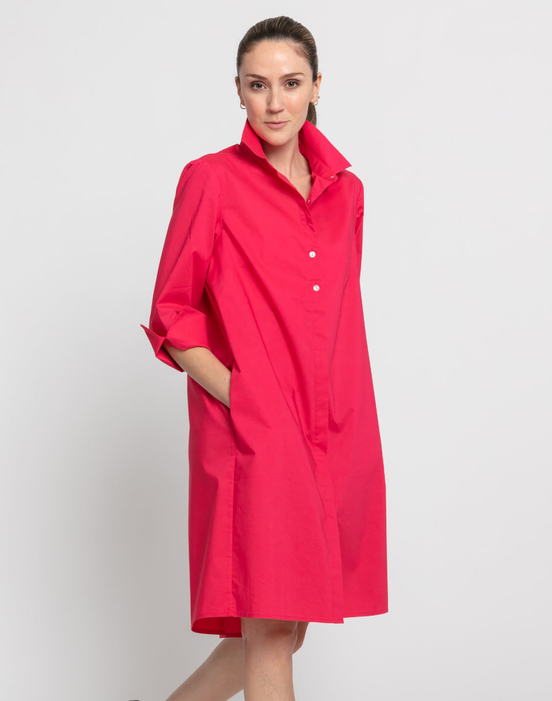 Isabella 3/4 Sleeve Cotton Dress