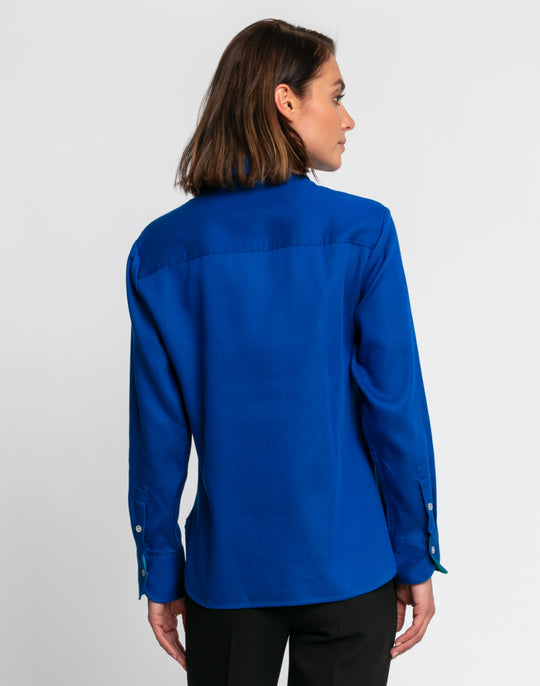 FINAL SALE / NO RETURN - Margot Long Sleeve Double Face Shirt