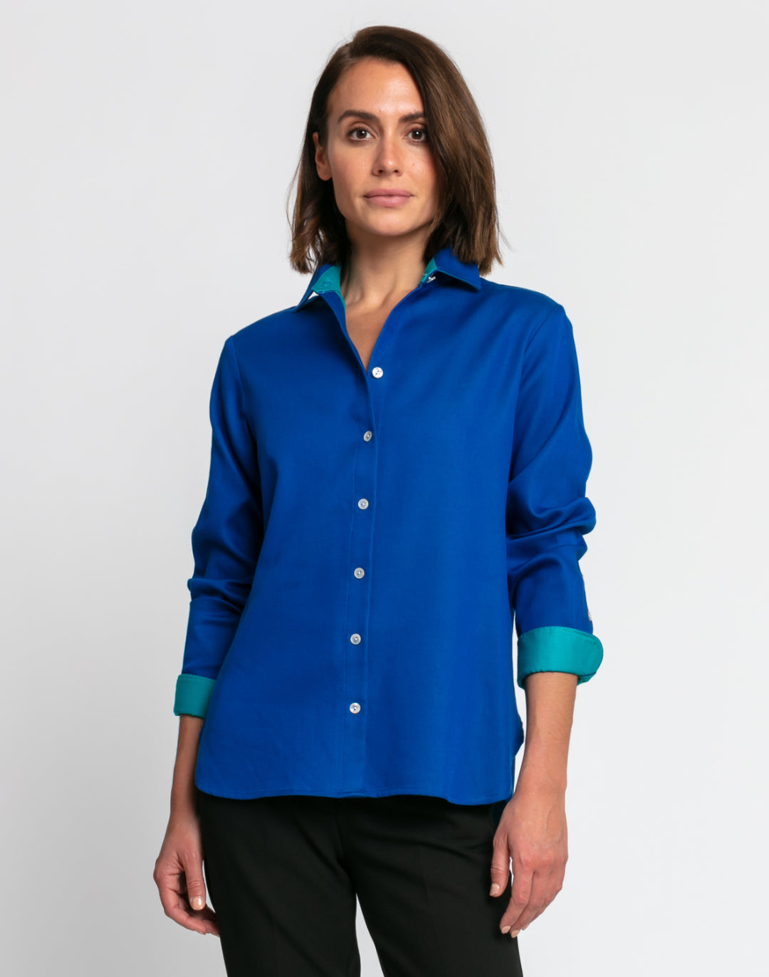 FINAL SALE / NO RETURN - Margot Long Sleeve Double Face Shirt