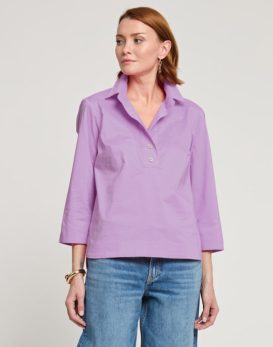 Aileen 3/4 Sleeve Button Back Top