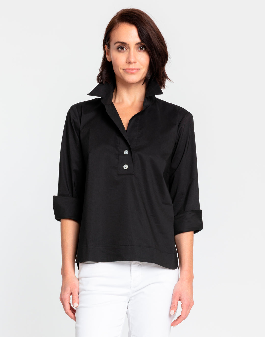 Aileen 3/4 Sleeve Button Back Top