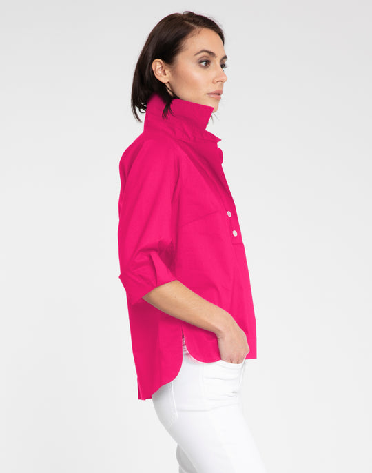 Aileen 3/4 Sleeve Button Back Top