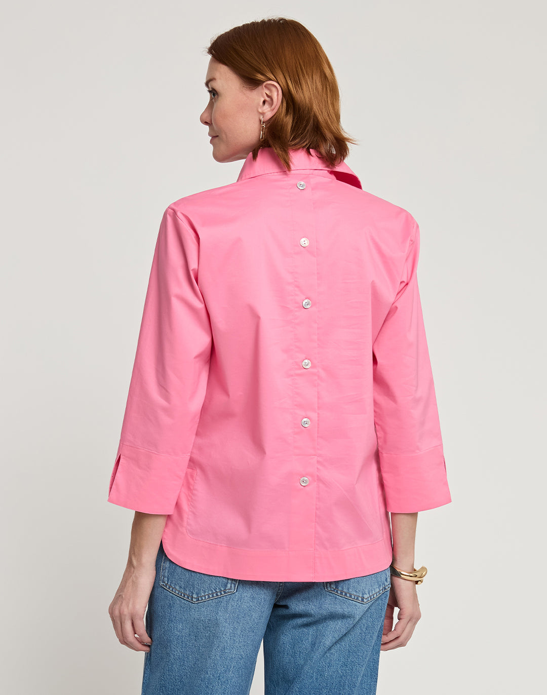 Aileen 3/4 Sleeve Button Back Top