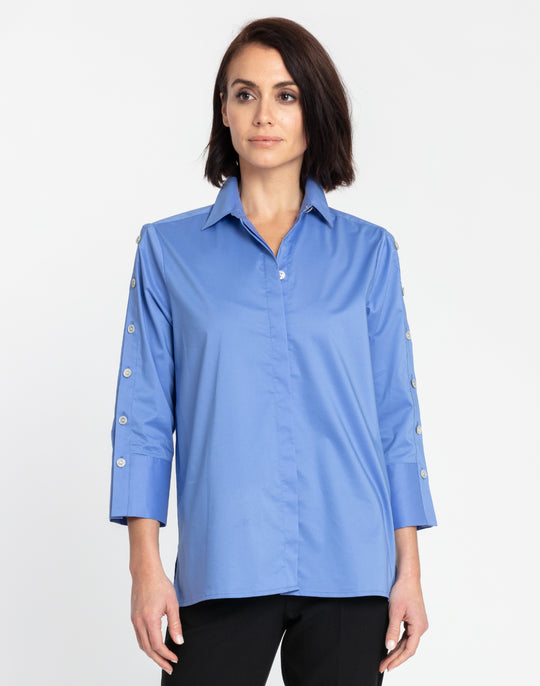 Eleanor 3/4 Sleeve Solid Shirt