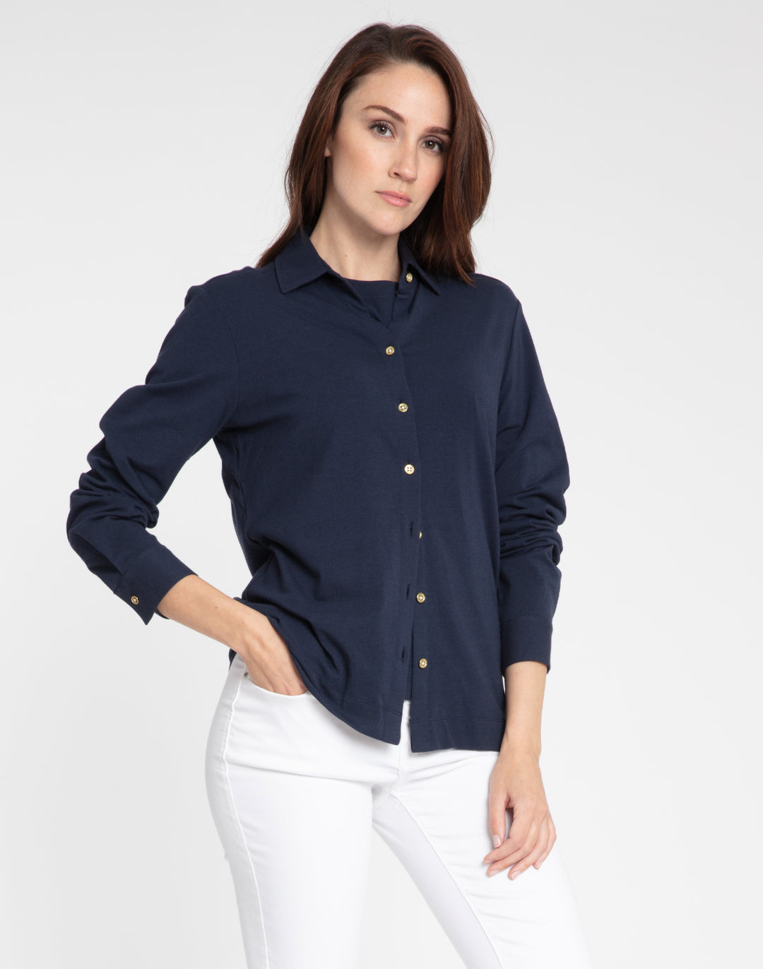 Kiki Long Sleeve Knit Shirt