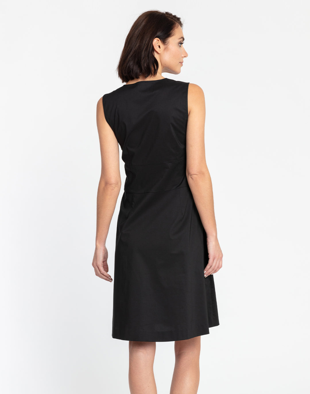 Ellen Sleeveless Tie Front Dress