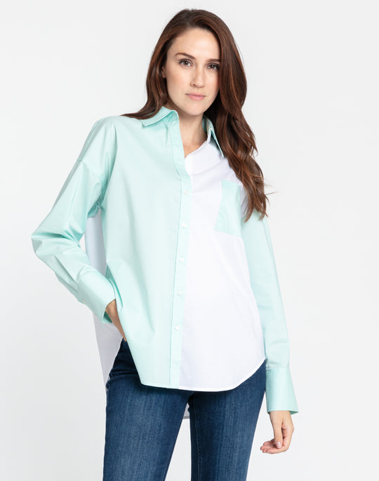 Larissa Long Sleeve Color Block Tunic