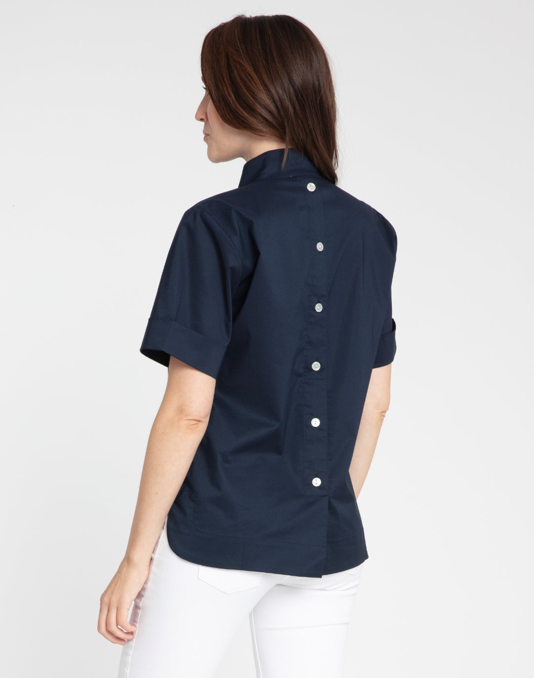 Aileen Short Sleeve Luxe Linen Top