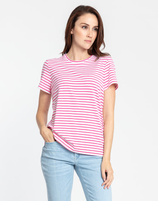 Great Short Sleeve Striped Tee