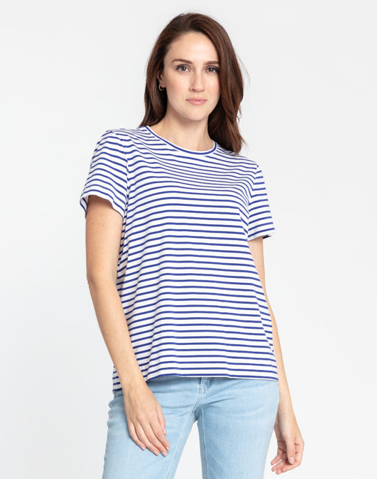 Great Short Sleeve Striped Tee