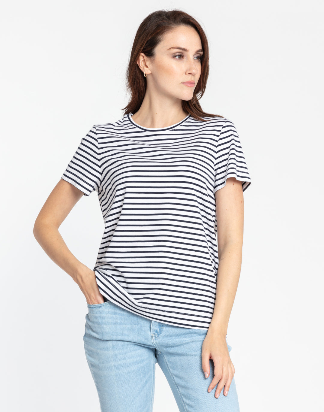 Great Short Sleeve Striped Tee