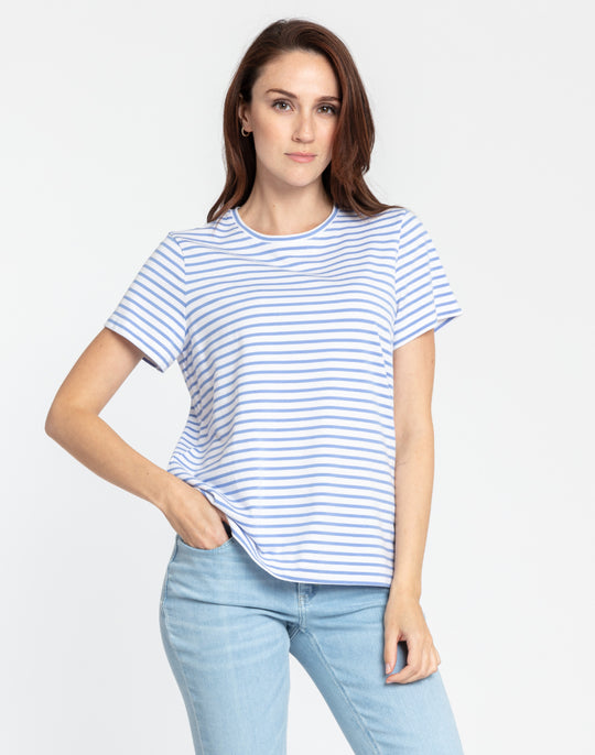 Great Short Sleeve Striped Tee