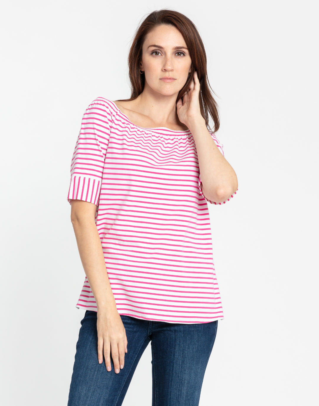 Lena Elbow Sleeve Off The Shoulder Top