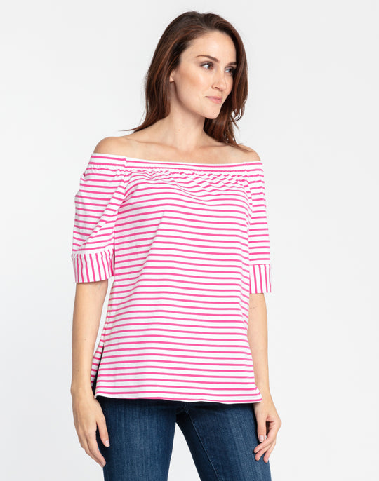 Lena Elbow Sleeve Off The Shoulder Top