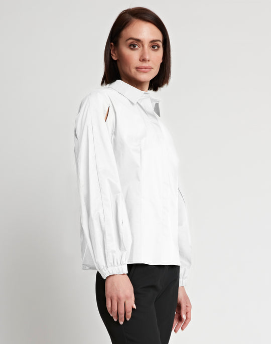 Daniela Puff Sleeve Fitted Shirt