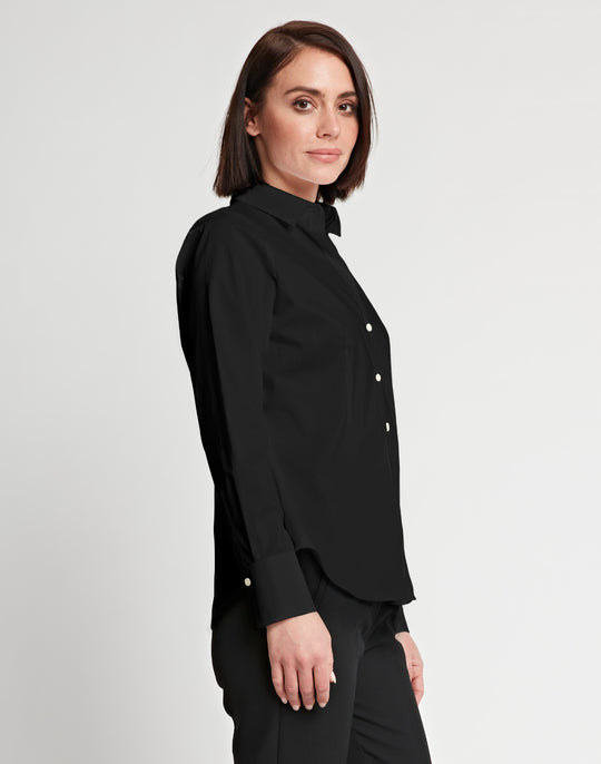 Diane Long Sleeve Cotton Fitted Shirt