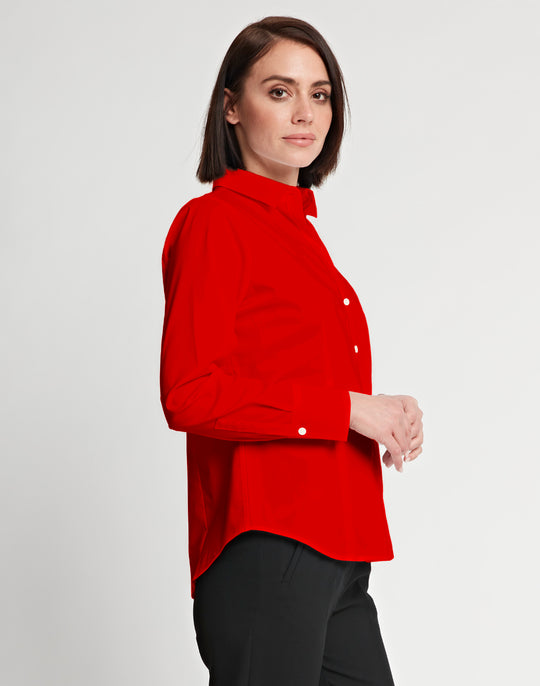 Diane Long Sleeve Cotton Fitted Shirt