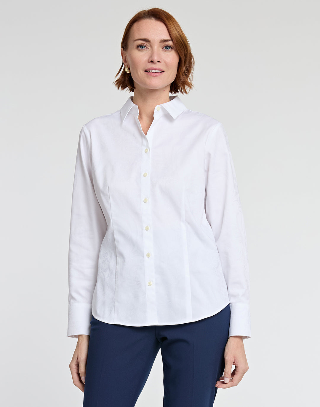 Diane Long Sleeve Cotton Fitted Shirt