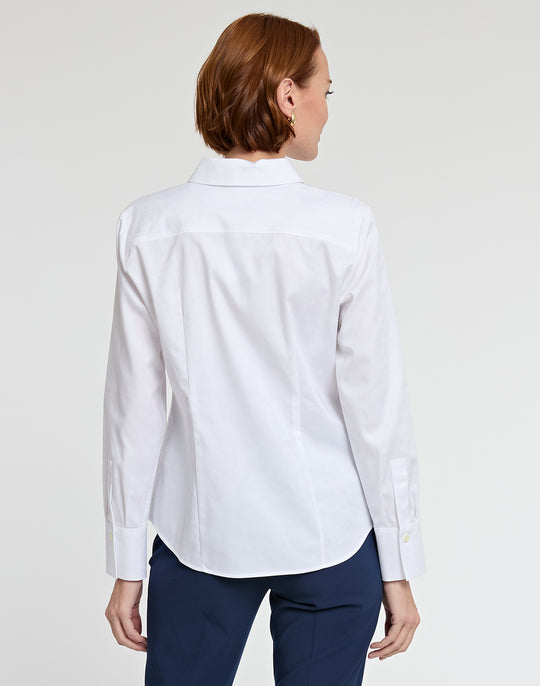 Diane Long Sleeve Cotton Fitted Shirt