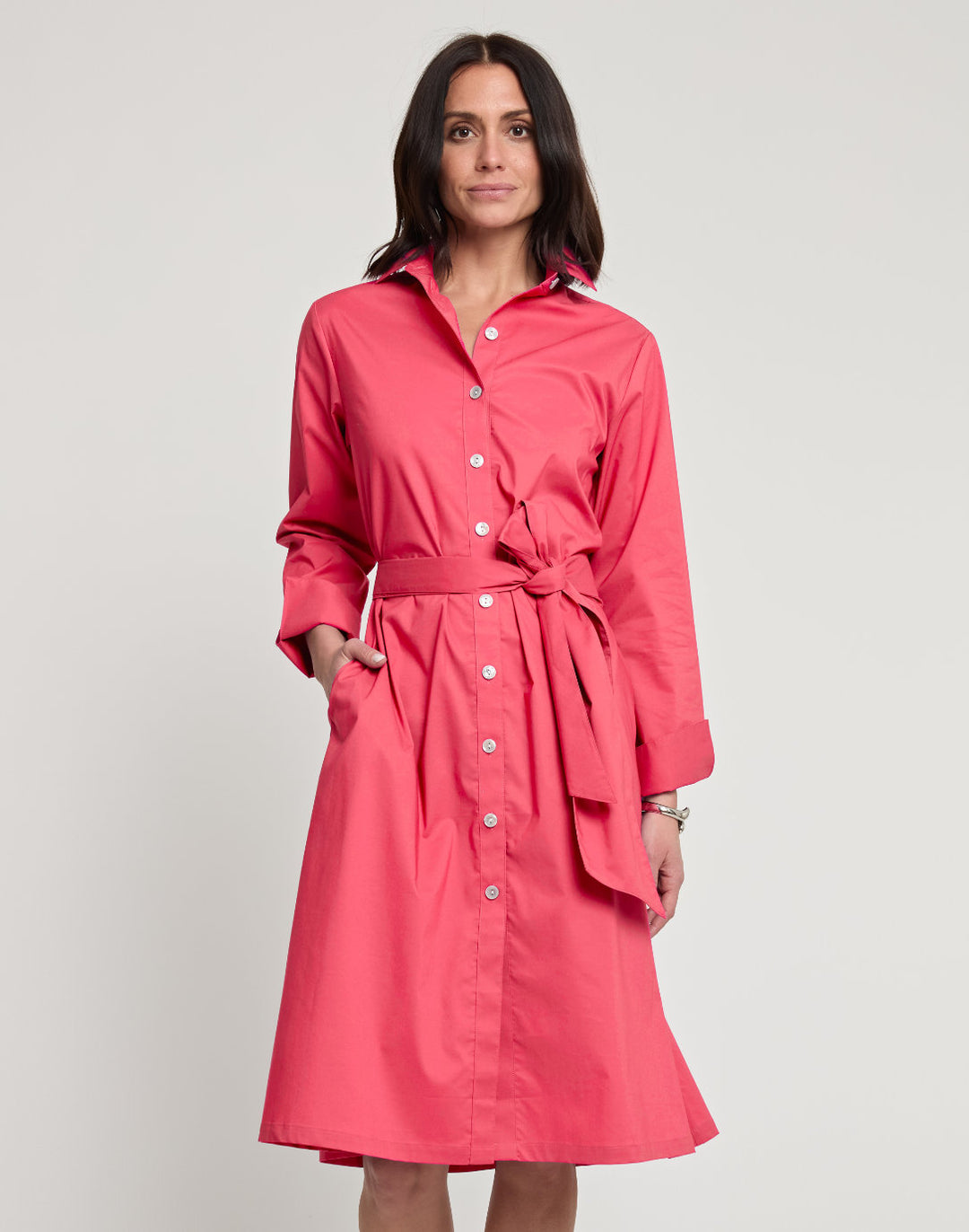 Tamron Long Sleeve Cotton Dress