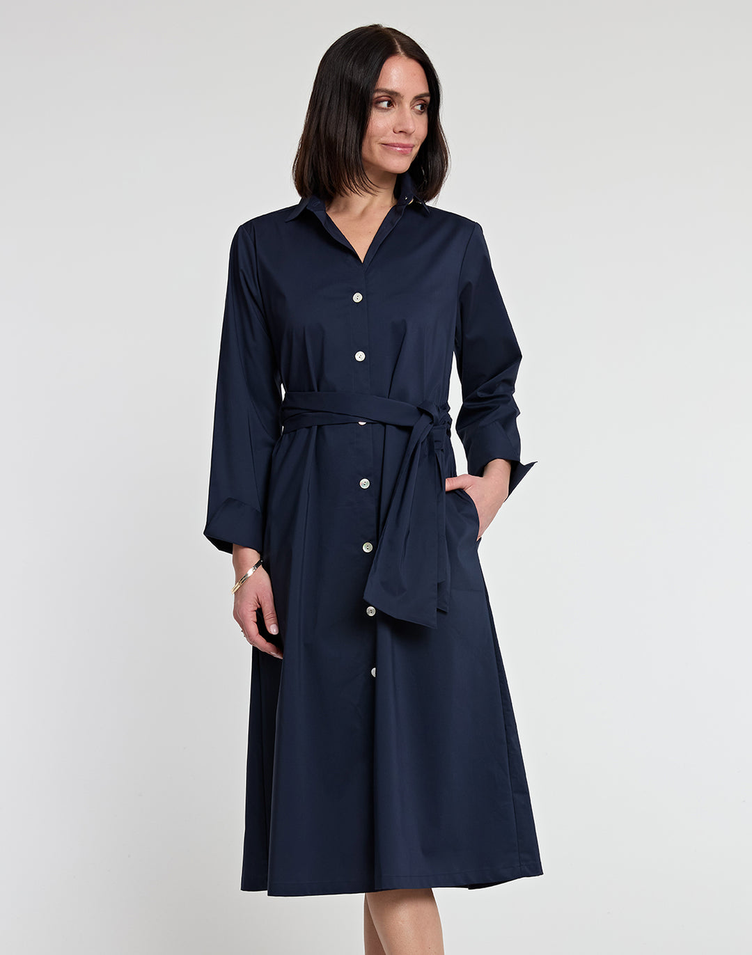 Tamron Long Sleeve Cotton Dress