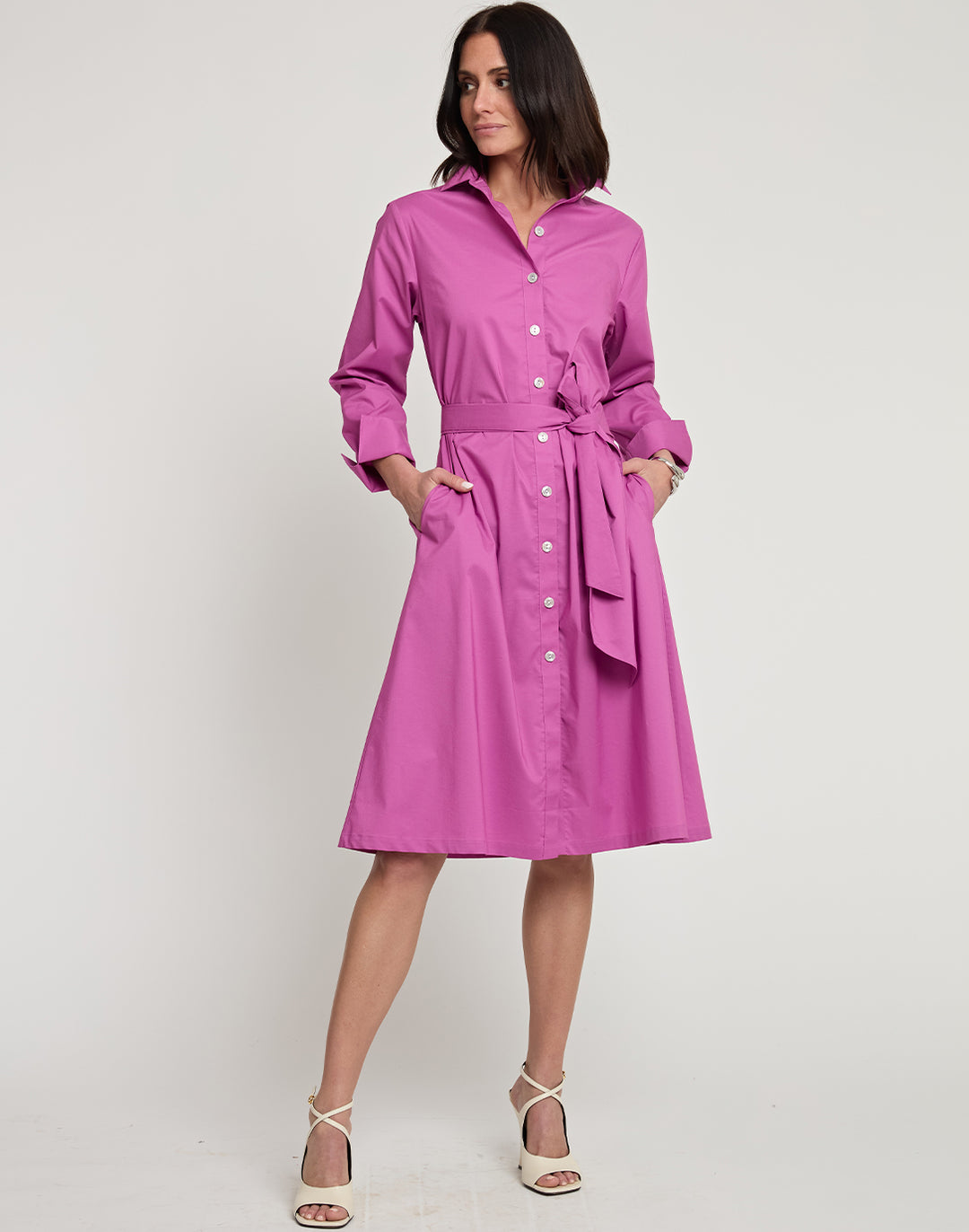 Tamron Long Sleeve Cotton Dress