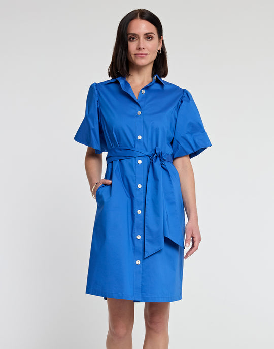 Angelina Elbow Sleeve Cotton Dress