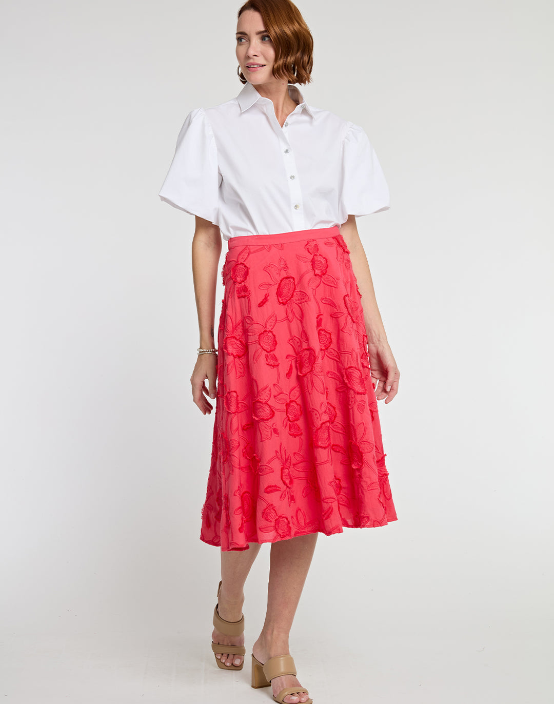 Gloria Floral Applique Skirt